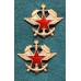 Эмблема Железнодорожных войск и Службы ВОенных СОобщений (ВОСО), обр. 1936/43 г.